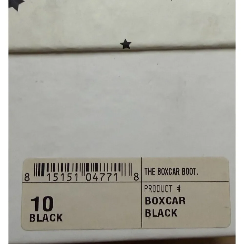 THE GREAT Distressed Boxcar Boot in Black NWB Size 10